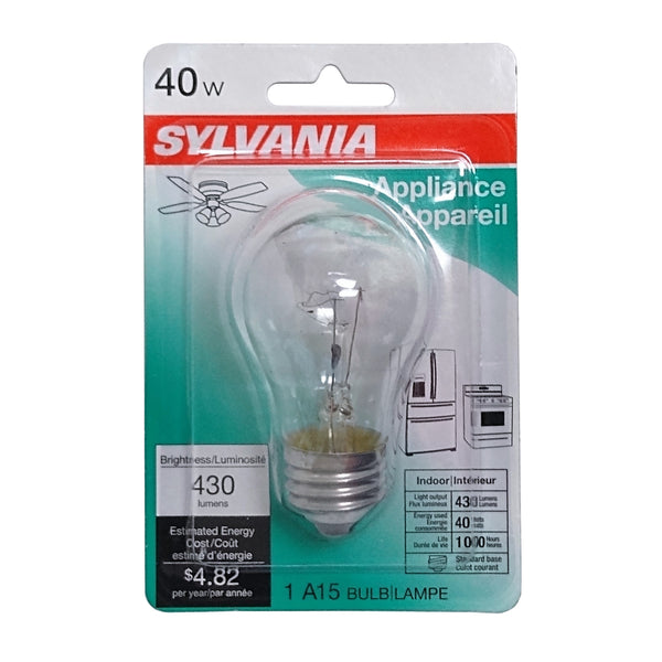 Sylvania 40W Appliance Light Bulb, 1 Pack, 1 Each, By Ledvance LLC