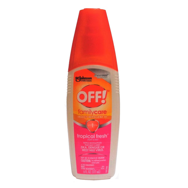 SC Johnson OFF! Family Care Insect Repellent, 6 Oz, 1 Bottle Each, By SC Johnson & Son, Inc.