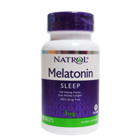 Melatonin Sleep Dietary Supplement, 1 mg 90 Tablets, 1 Bottle Each, By Natrol