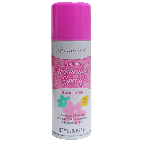 Clarisse Feminine Freshening Deodorant Body Spray, 2 Oz. 1 Bottle Each, By Delta Brands