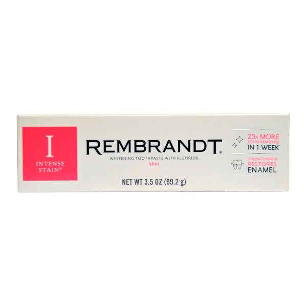 Rembrandt Intense Stain Whitening Toothpaste With Fluoride, Mint Flavor, 3.5 Oz, 1 Each, By PPC