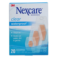 Nexcare Clear Waterproof 20 Assorted Bandages, By 3M