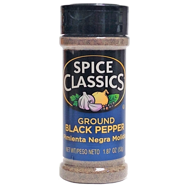Spice Classics Ground Black Pepper, 1.87 Oz., 1 Bottle Each, By McCormick & Co, Inc.