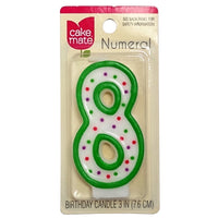 Cake Mate, Birthday Party Candle, Numeral 8, 1 Each, By  Signature Brands