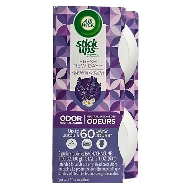 Air Wick Stick Ups Air Freshener, Lavender & Chamomile, 2 Count, 1 Pack Each, By Reckitt Benckiser