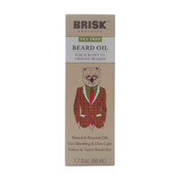 Brisk Grooming Beard Oil, Tea Tree, 1.7 Fl. Oz.., 1 Bottle Each, By Lornamead Brands Inc.