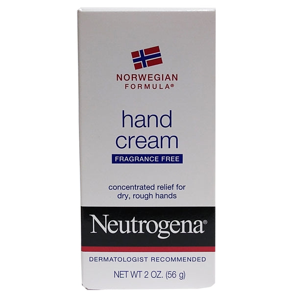 Neutrogena Norwegian Hand Cream Fragrance-Free, 2 Oz. 1 Box Each, By Johnson & Johnson