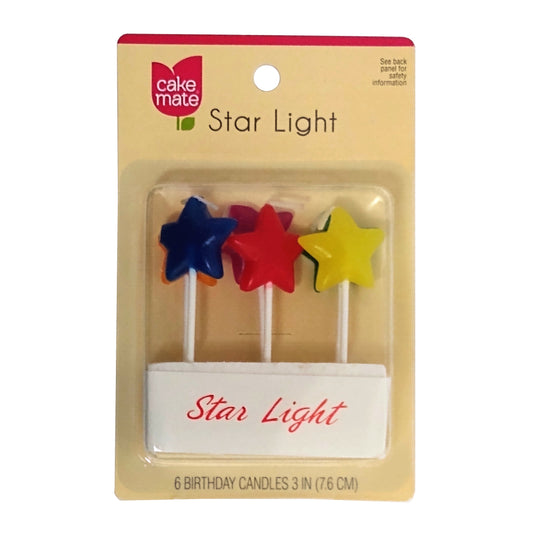 CakeMate Star Light Birthday Candles 6 Count, Signature Brand LLC