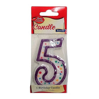 Betty Crocker #5 Birthday Candle, 1 Each, By Signature