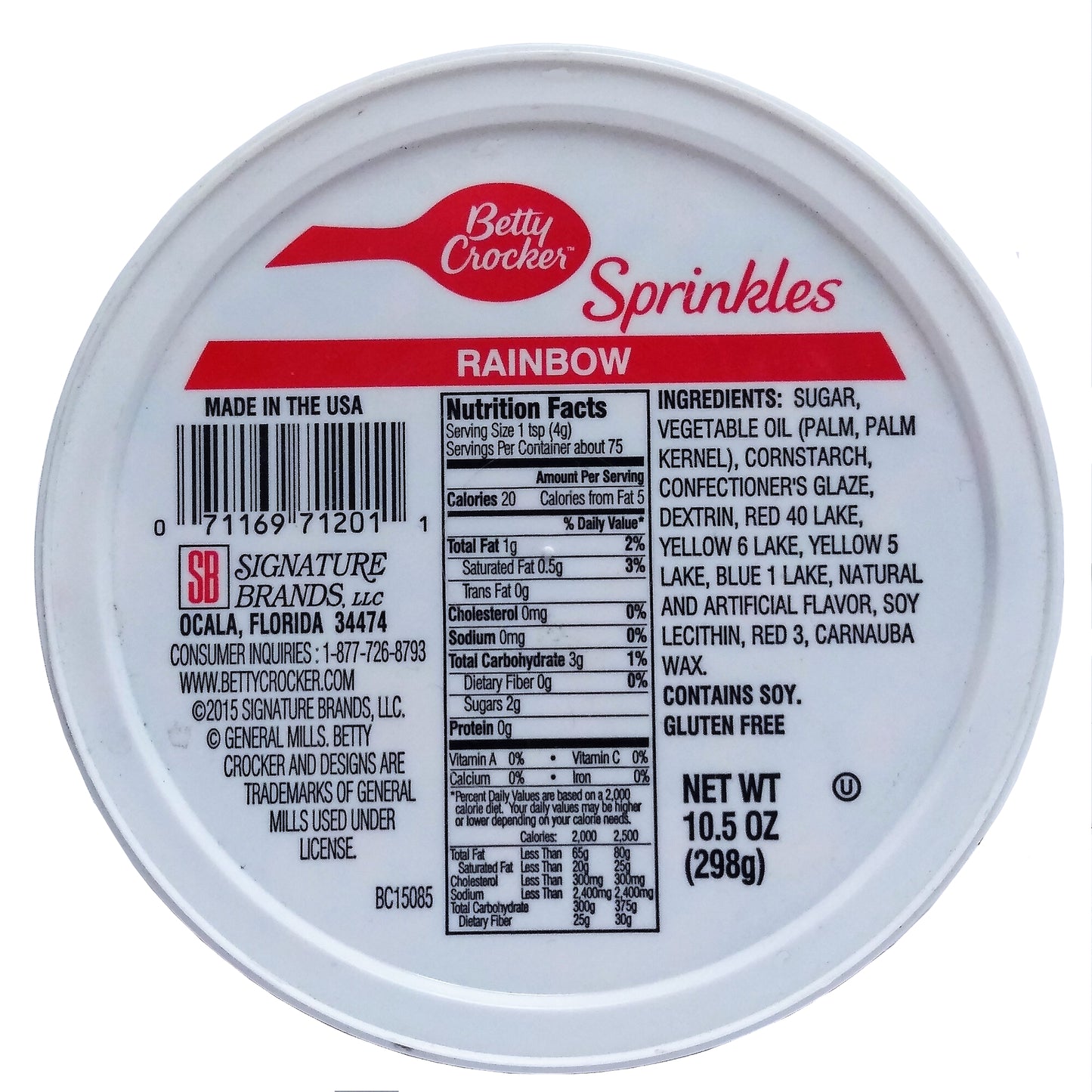 Betty Crocker Rainbow Sprinkles 10.5 Oz, One Each, By Signature Brands LLC