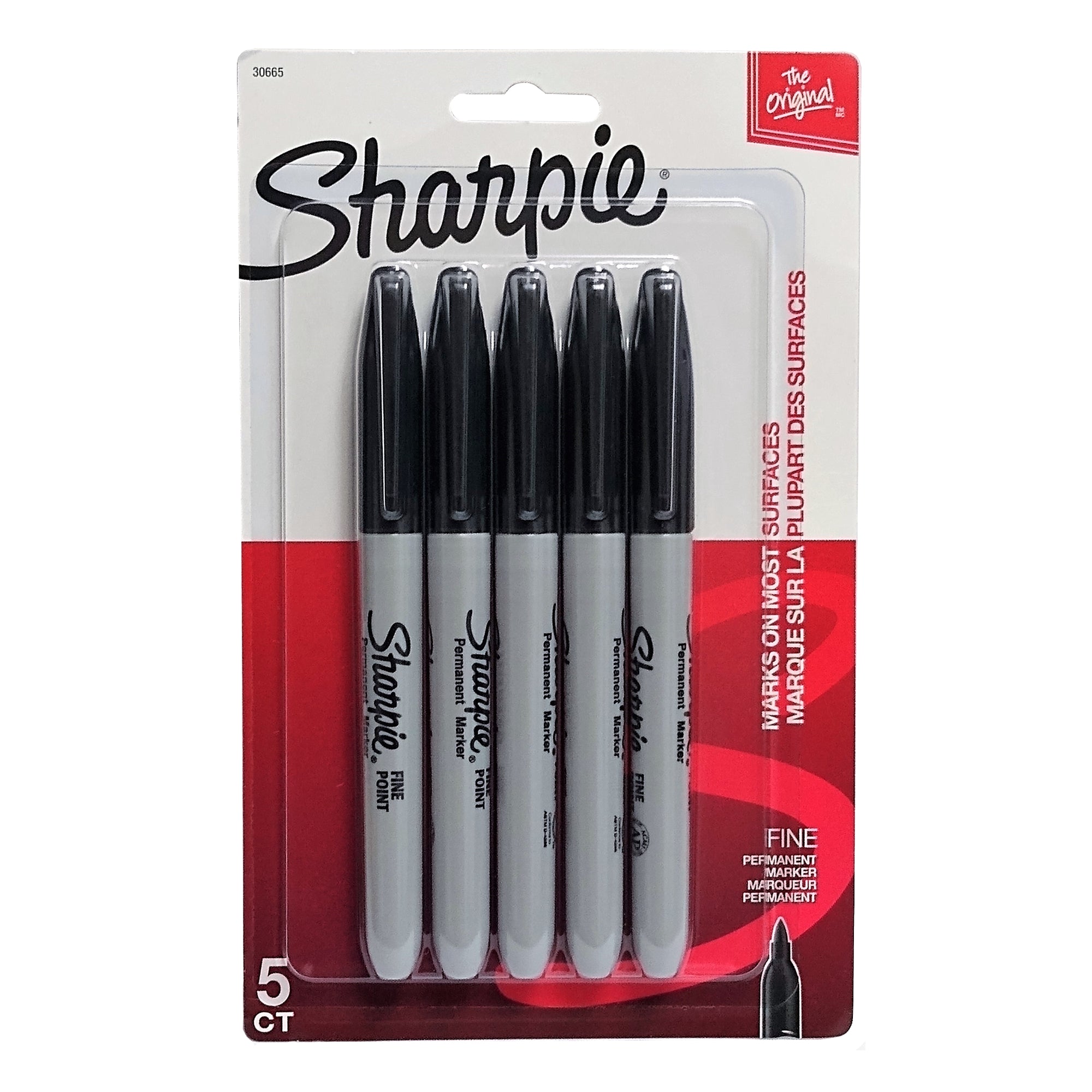 Sharpie The Original Permanent Marker Fine Tip, 1 Package, 1 Each, By ...