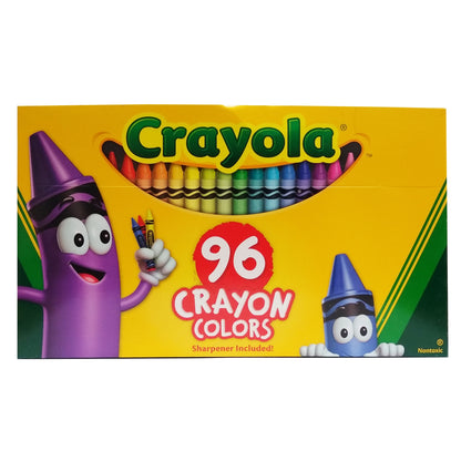 Crayola Crayon Set 96 Count With Sharpener, Assorted Colors, 1 Pack Each, By Crayola