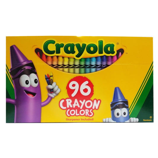 Crayola Crayon Set 96 Count With Sharpener, Assorted Colors, 1 Pack Each, By Crayola