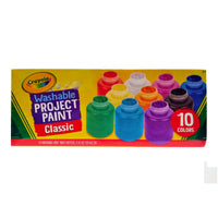 Crayola Washable Project Paint Classic 10Ct., 1 Pack Each, By Crayola