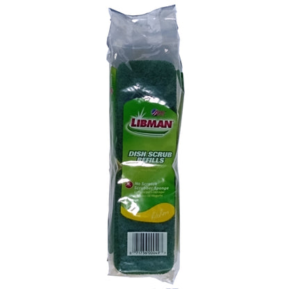 Libman Dish Scrub Refills, 1 Pack, 2 Each, By The Libman Company