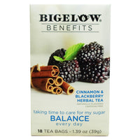 Bigelow Balance Tea, Cinnamon & Blackberry, 18 CT, 1 Box Each, By Bigelow Tea