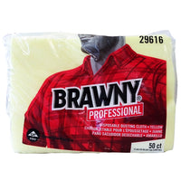 Brawny Professional Yellow Disposable Dusting Cloths, 50 Ct., 1 Pack Each, By Georgia Pacific