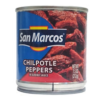 San Marcos Chilpotle Peppers In Adobo Sauce, 7.5 oz, Case of 24 cans, By San Marcos