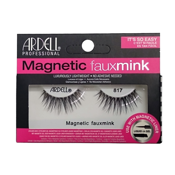 Faux Mink Magnetic Lashes 817 Black, 1 Pair, 1 Each, By Ardell
