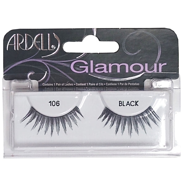 Glamour Lashes, 1 Pair, 106 Black, 1 Pack Each, By Ardell