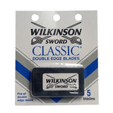 Wilkinson Sword Classic Double Edge Blades 5 Blades, One Card, By Edgewell Personal Care LLC
