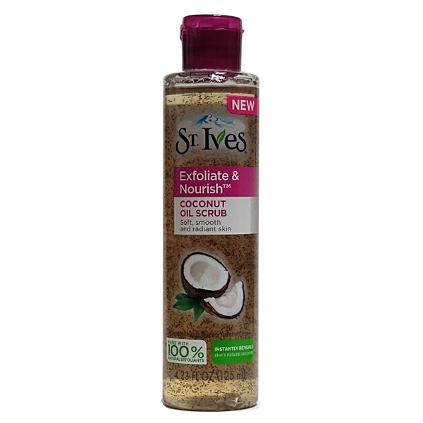 St. Ives Exfoliate & Nourish Coconut Oil Scrub, 4.23 Oz, 1 Bottle Each, By Unilever