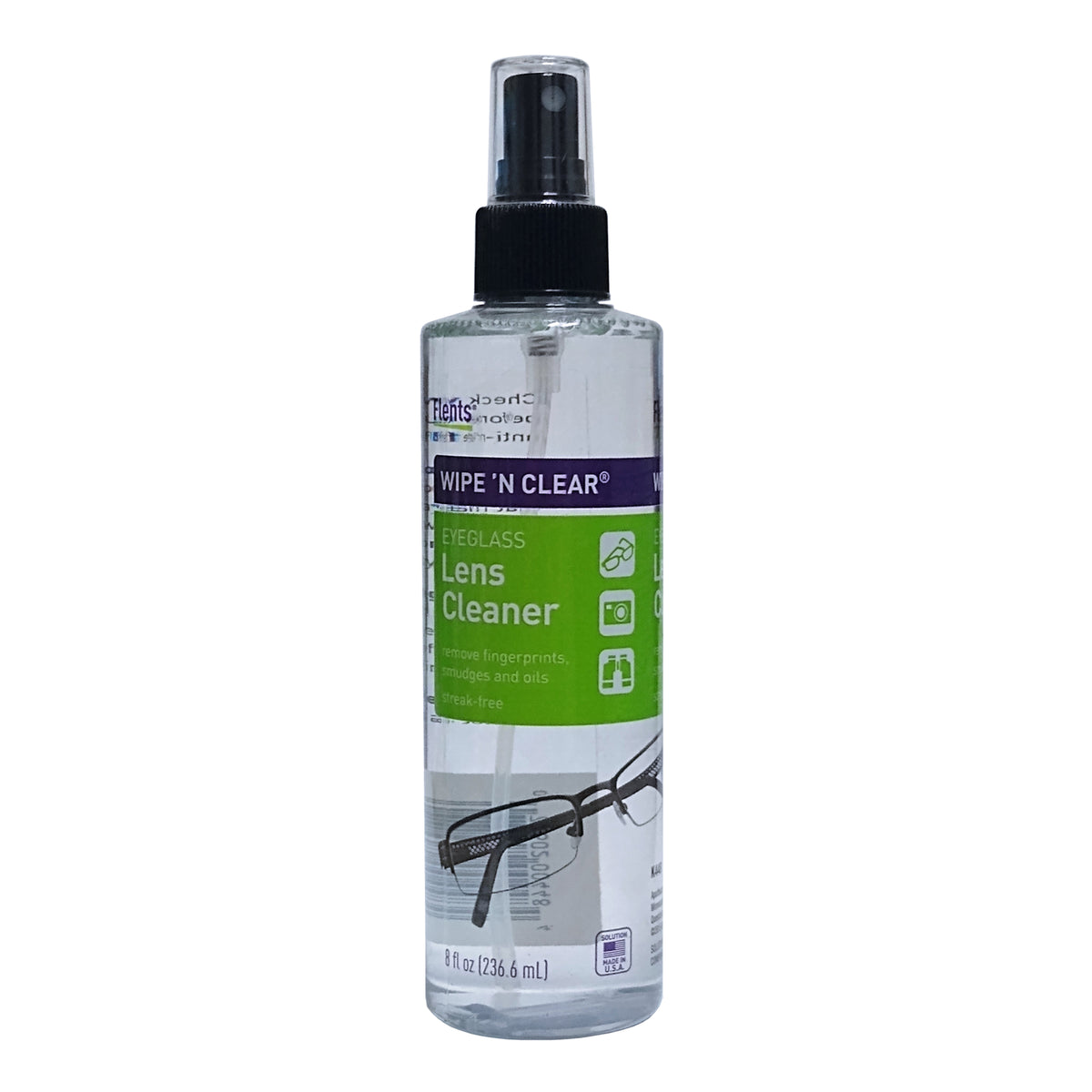 Flents Wipe 'N Clear Eyeglass Lens Cleaner, 8 FL OZ, 1 Each, By Apothecary Products LLC