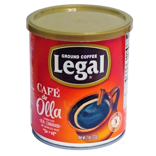 Legal Cafe de Olla Cinnamon Flavored 11 oz, One Can, By Mexilink Inc