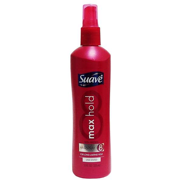 Suave Max Hold Level 8 Unscented Non-Aerosol Hairspray 11 Fl. Oz, 1 Each, By Unilever