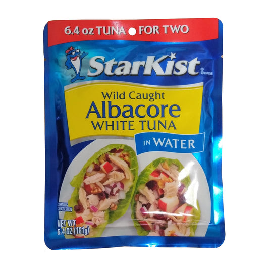 Starkist Wild Caught Albacore White Tuna in Water, 6.4 oz, One Pouch, By Starkist Co.