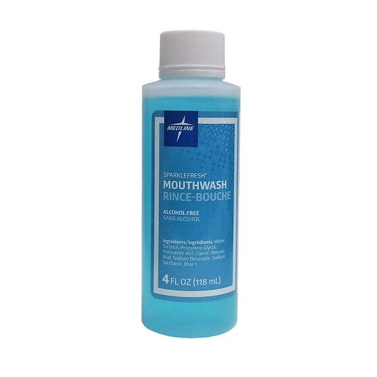 Medline Sparkle Fresh Alcohol Free Mouthwash, 4 Fl. Oz, CTR000413H, 1 Each, By Medline