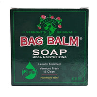 Vermont's Original Bag Balm Mega Moisturizing Soap, Rosemary Mint, 3.9 Oz, 1 Count, By Emerson