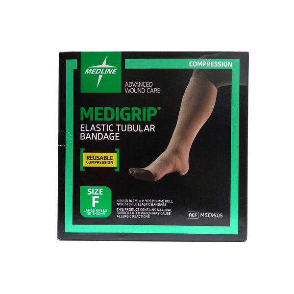 Medigrip Elastic Tubular Bandage, Size F (Large Knees Or Thighs), MSC9505, 1 Each, By Medline