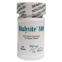 Dialyvite 800 Multi-Vitamin For Dialysis Patients, 100 Tablets, 1 Bottle Each, By Hillestad Pharmaceuticals