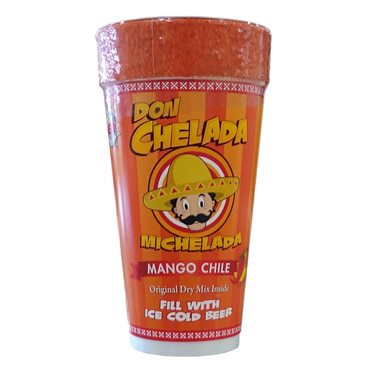 Don Chelada Michelada Mango Chile Cup, 1 Pack Of 6 Cups, Don Chelada