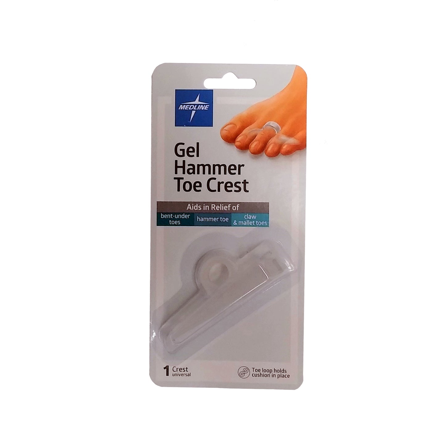 Gel Hammer Toe Crest, POD14202, 1 Each, By Medline