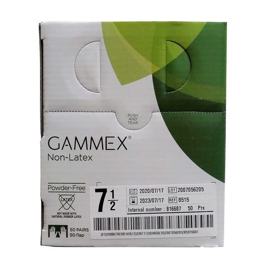 Gammex Non-Latex Gloves Size 7 1/2 8515, 50 Pairs a Box, 1 Box Each, By Ansell