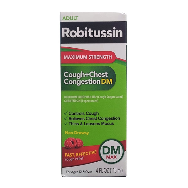 Robitussin Cough Plus Chest Congestion DM, 4 FL OZ, 1 Each, By GSK Consumer Healthcare