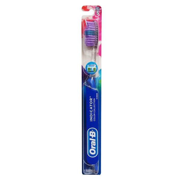Oral-B Indicator Color Collection Soft Toothbrush 1 Count, Assorted Colors, 1 Pack Each, By P&G