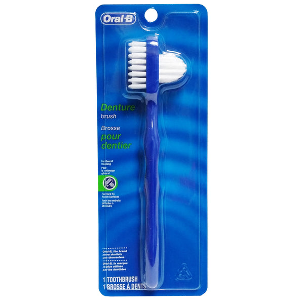 Oral-B Denture Brush 1 Count, Assorted Colors, 1 Each, By P&G