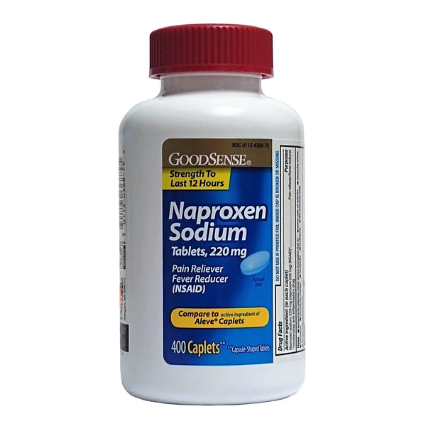 GoodSense Naproxen Sodium Tablets, 400 Caplets, 1 Each, By Perrigo