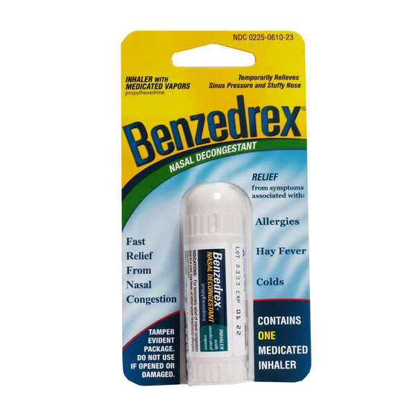 Benzedrex Nasal Decongestant Inhaler With Medicated Vapors, 1 Each, By B. F. Ascher