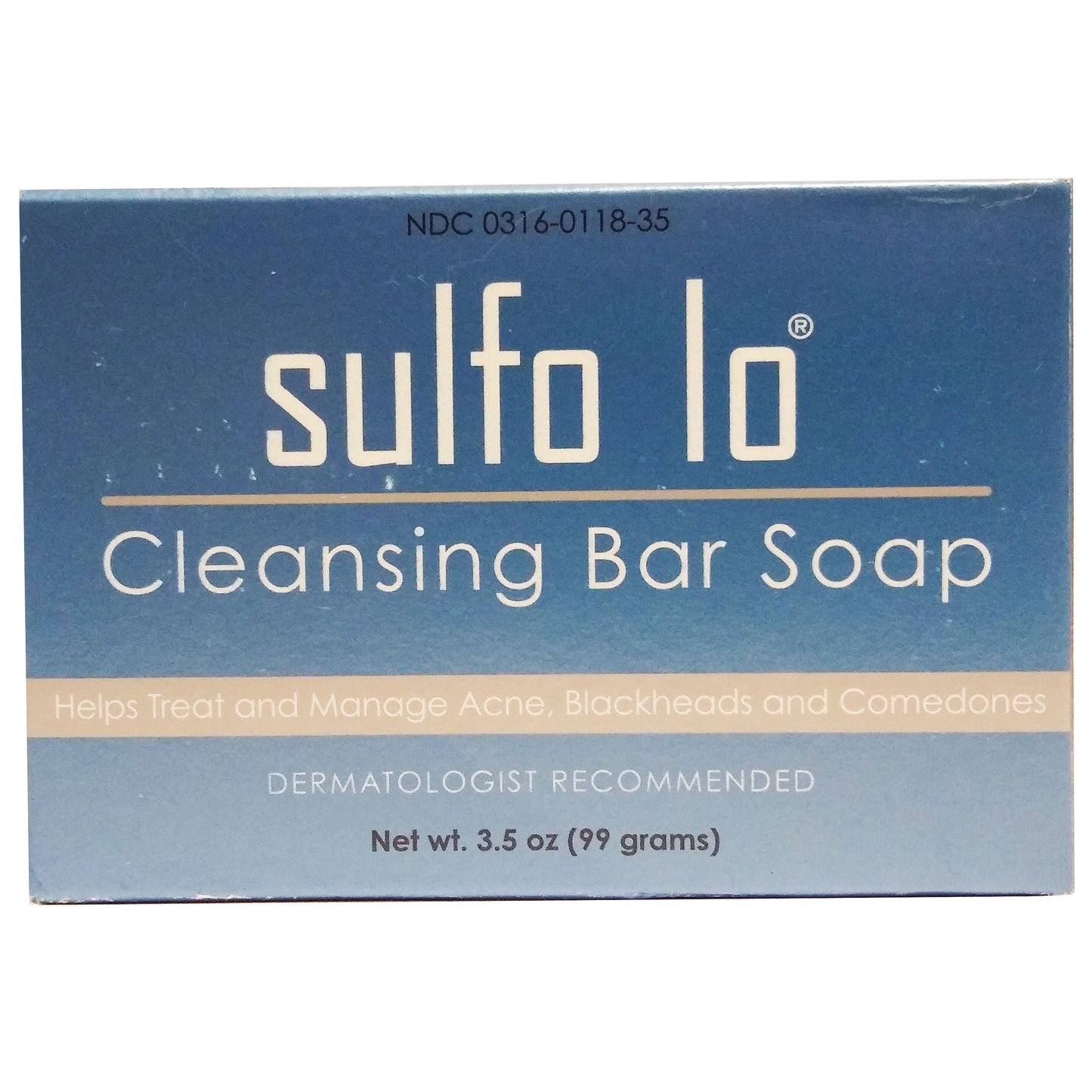 Sulfo Lo Cleansing Bar Soap 3.5 Oz, 1 Each, By Crown Laboratories