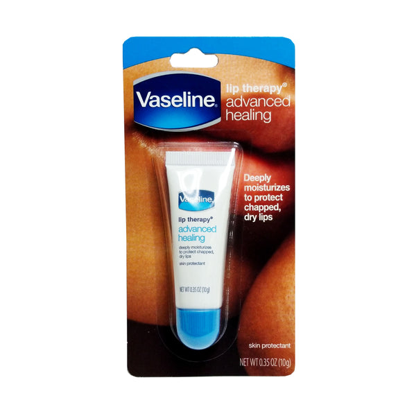 Vaseline Lip Therapy Advanced Healing Skin Protectant 0.35 Oz, 1 Tube Each, By Unilever