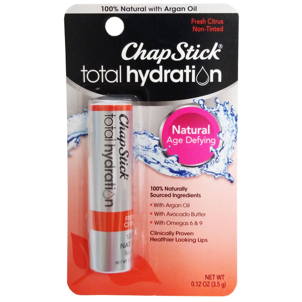ChapStick Total Hydration Lip Balm, 0.12 Oz, Fresh Citrus Flavored, 1 Each, By Pfizer Consumer Healthcare