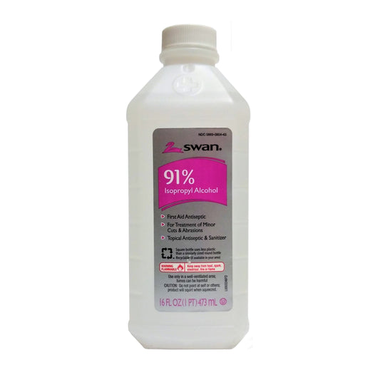 Swan 91% Isopropyl Alcohol 16 Fl Oz, 1 Each, By Vi-Jon