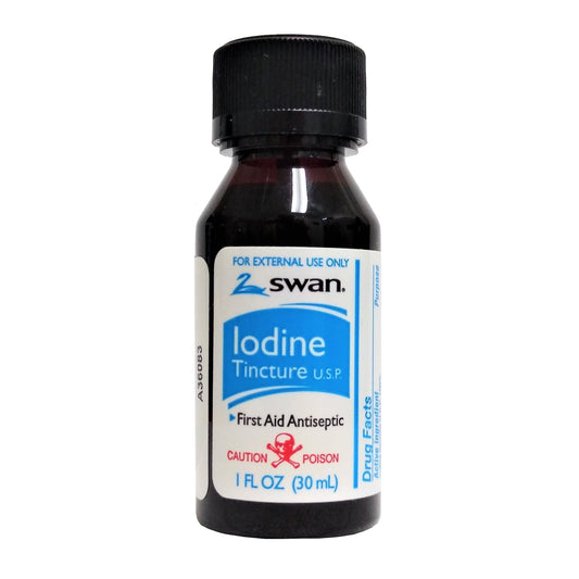 Swan 2% Iodine Tincture U.S.P. 1 Fl Oz (30 ml), 1 Each, By Vi-Jon