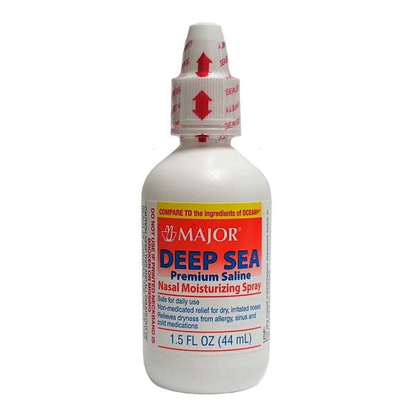Major Deep Sea Premium Saline Nasal Moisturizing Spray, 1 Bottle, 1.5Oz, By Major Pharmaceuticals