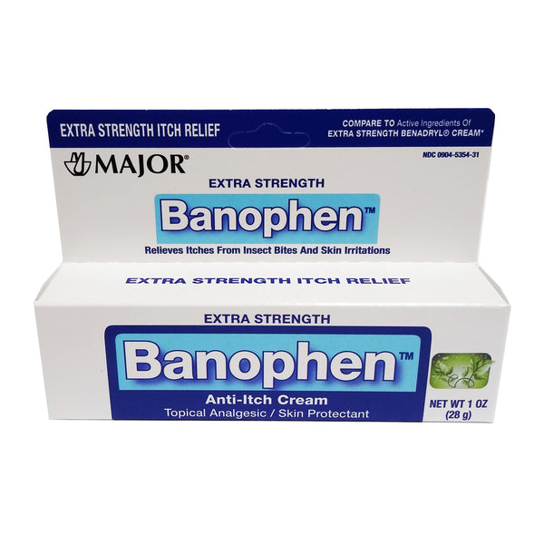 Banophen Extra Strength Anti-Itch Cream, 1 Oz., 1 Tube Each, By Major Pharmaceuticals