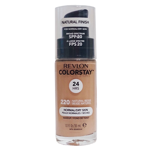 Revlon Colorstay Normal/Dry Skin Foundation 1.0 Fl. Oz, Natural Beige #220, 1 Each, By Revlon